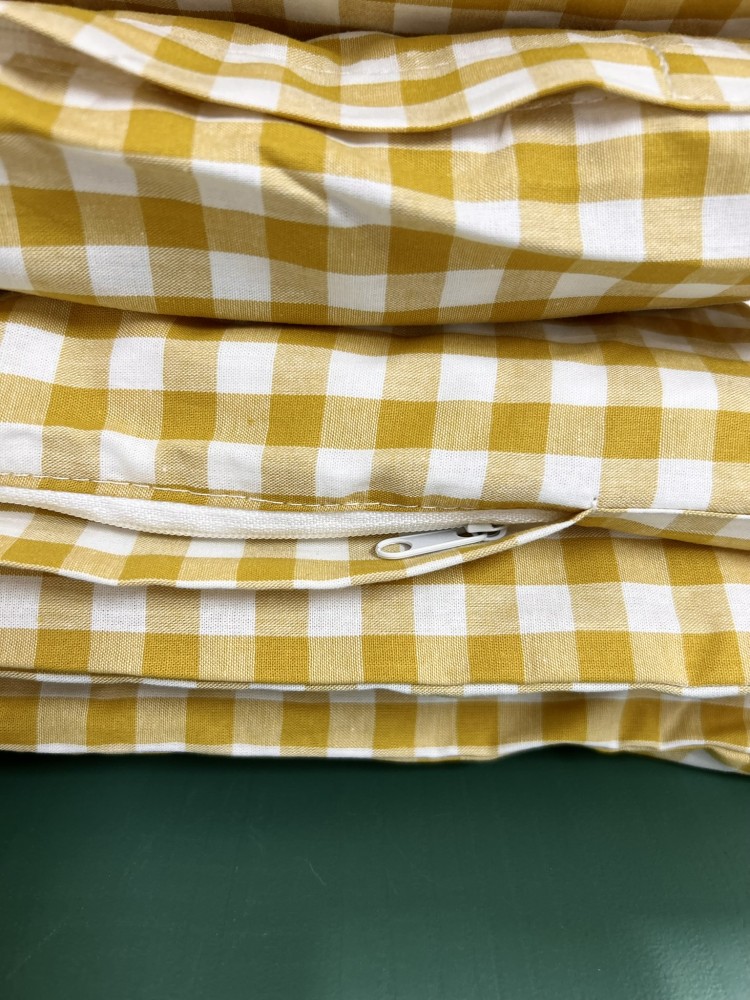 pościel dziecięca bawełniana w miodową kratkę