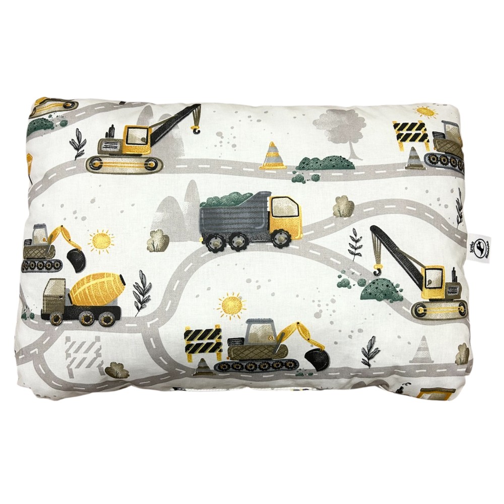 Poduszka dla dziecka w koparki / plac budowy