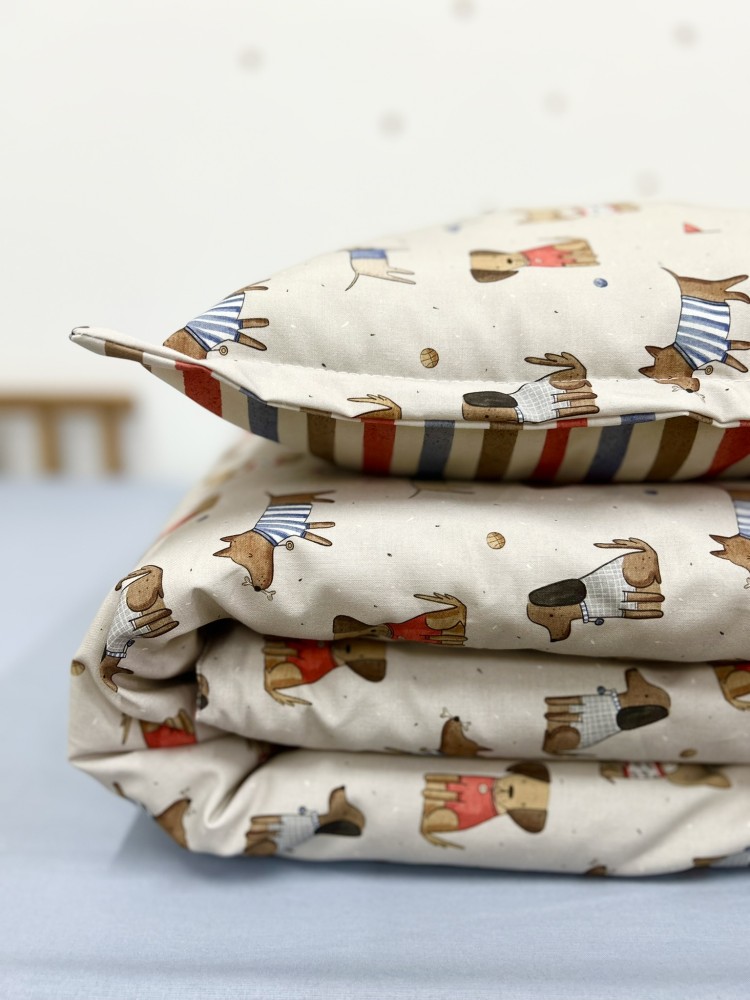 poduszka dziecięca do przedszkola,  wyższa poduszka dla dziecka, poduszka dla dziecka bawełniana