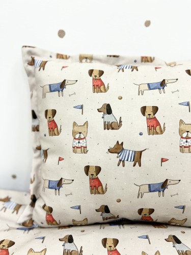 Poduszka dla dziecka bawełna premium Pieski