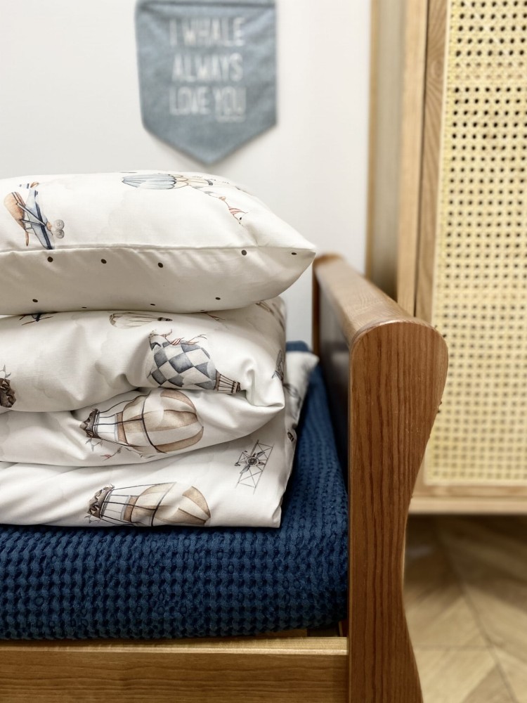 Pościel dla dziecka z wypełnieniem premium Samoloty