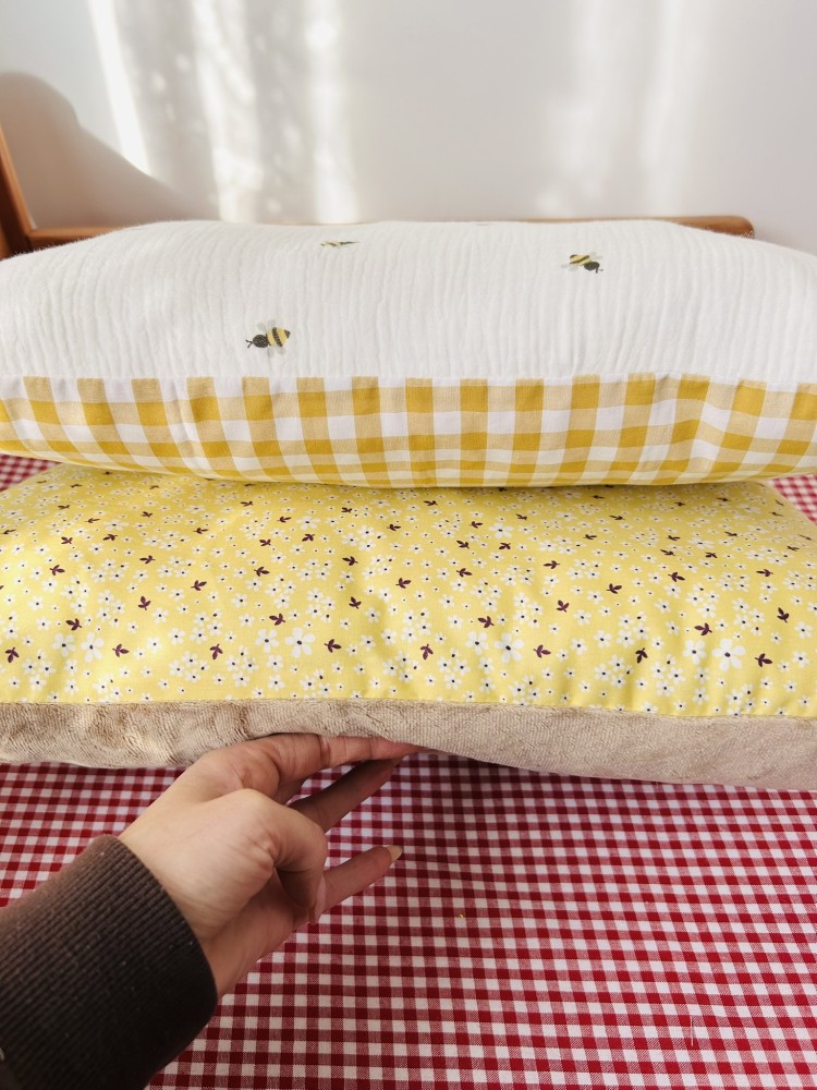 Muślinowa poduszka dla dziecka, poduszka do przedszkola, miękka poduszka