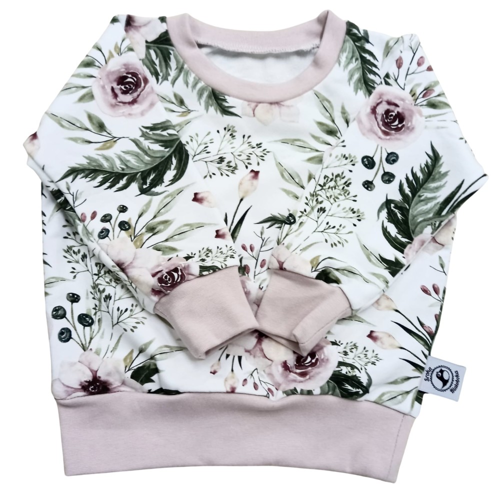 Bluza peonie rozm. 116cm